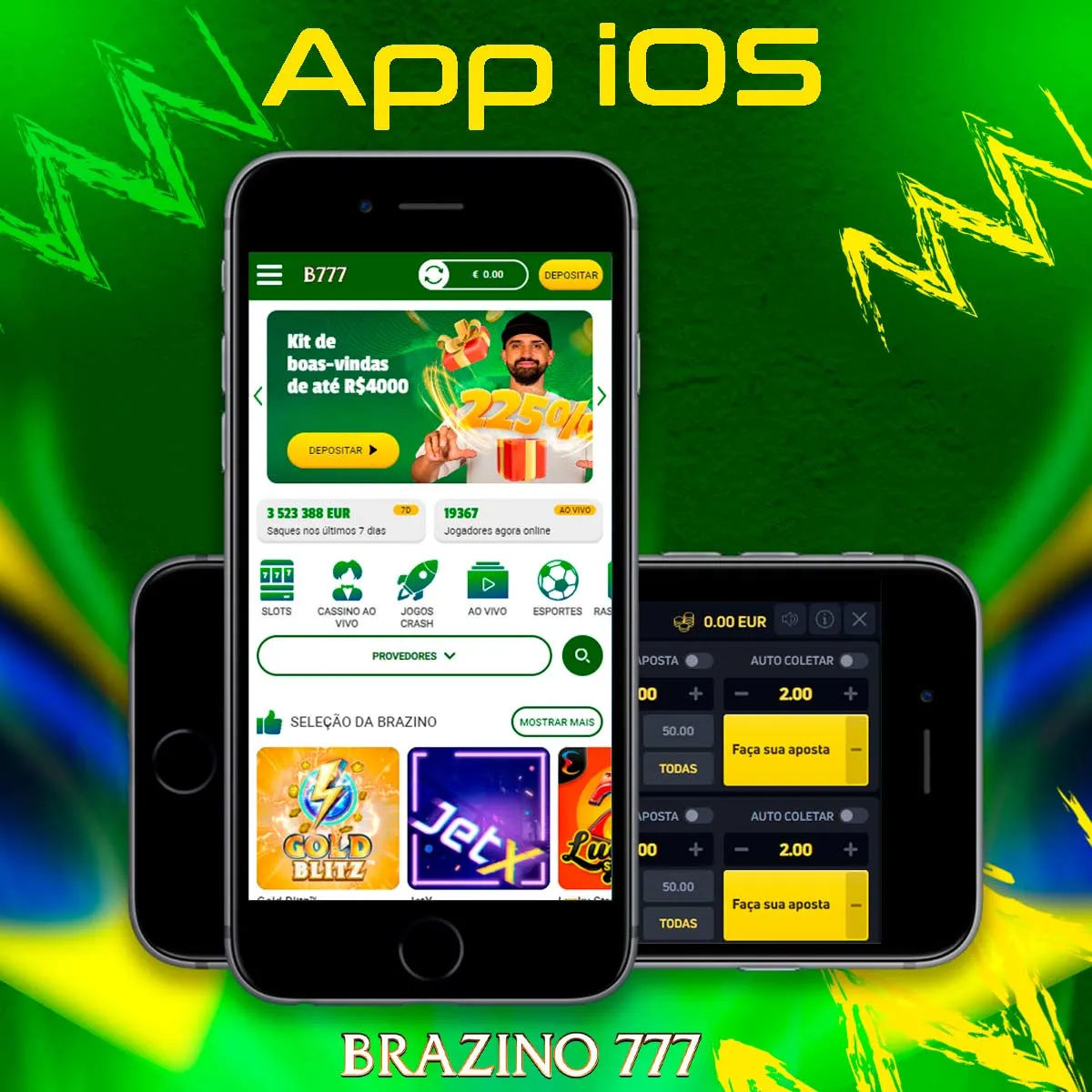 Versão móvel para iOS Brazino777